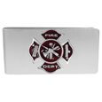Sculpted Moneyclip - Fire Fighter Cross